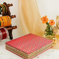 Raani Pink Meenakari Shagun Necklace Box - Image 1
