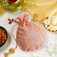 Bahaar Silk & Gota Work Potli - Image 1