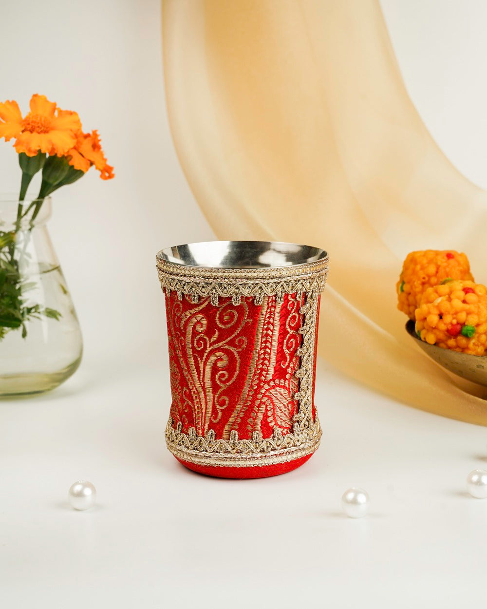 Sindoori Brocade Glass
