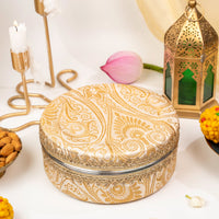 Noori Brocade Ladoo Box Small - Image 1