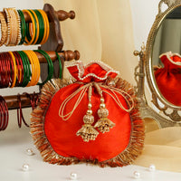 Sunehri Silk Potli - Image 1