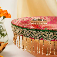 Raani Pink Meenakari Shagun Thaal - Image 4
