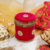 Rani Pink Small Velvet Box - Image 1