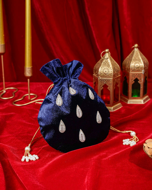 Navy Blue Velvet Gift Set image 1
