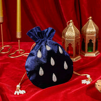 Navy Blue Velvet Gift Set - Image 2
