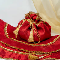 Sindoori Organza Lap Cover (Pair of 2) - Image 2