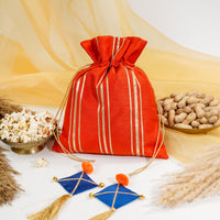 Orange Gota Potli with Kites - Image 2