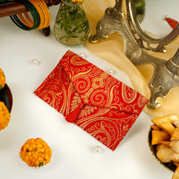 Sindoori Paisley Brocade Shagun Envelope - Image 1