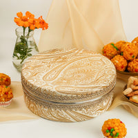 Noori Flat 1kg Ladoo Box - Image 1