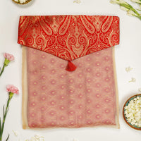 Sindoori Brocade Silk & Organza Trousseau Bag - Image 2