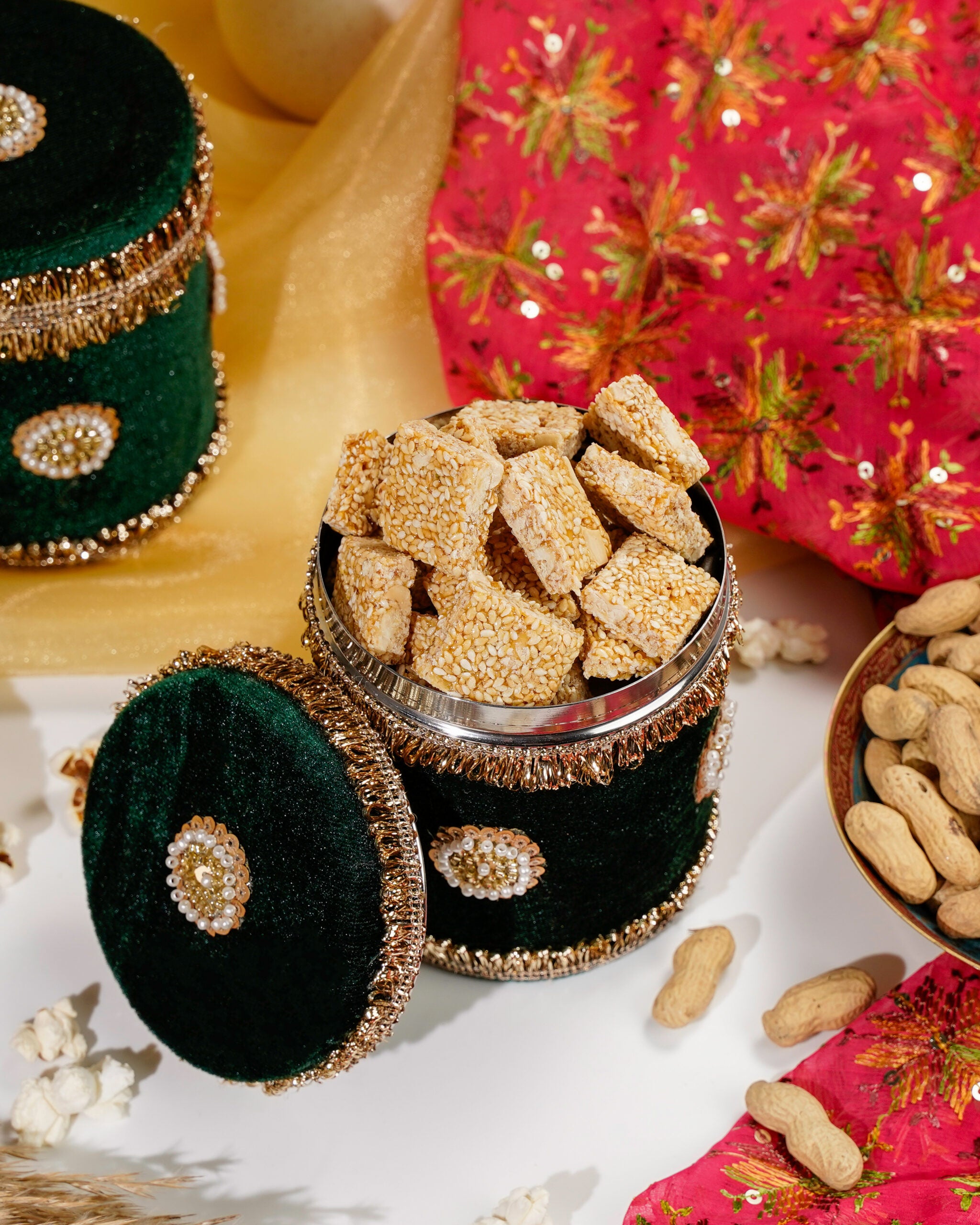 Green Small Velvet Box