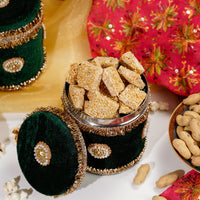 Green Small Velvet Box - Image 1