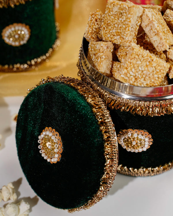 Green Small Velvet Box image 1