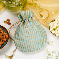 Seher Silk & Gota Work Potli - Image 1