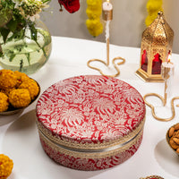 Saaj Flat 1kg Ladoo Box - Image 1