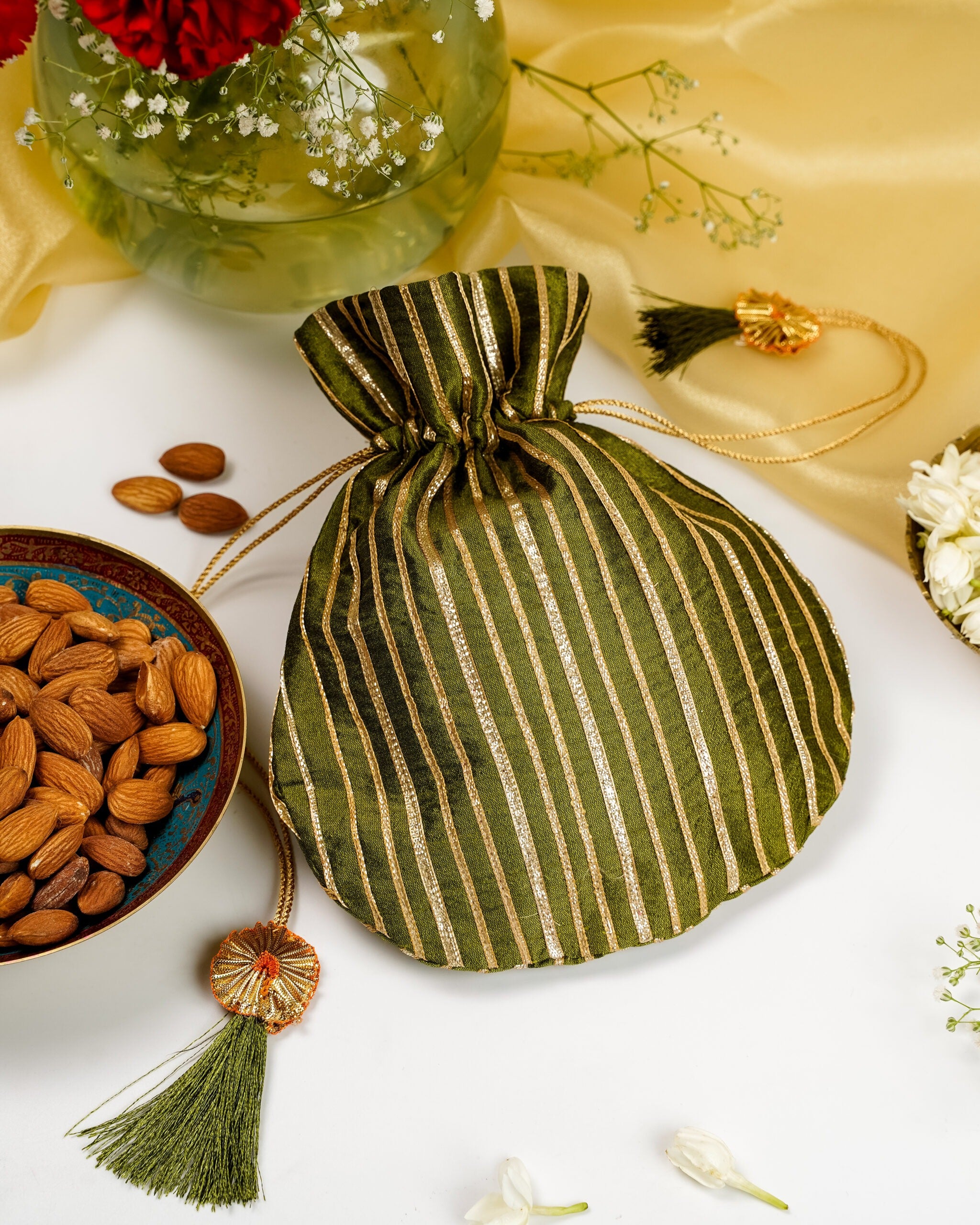 Saawan Silk & Gota Work Potli