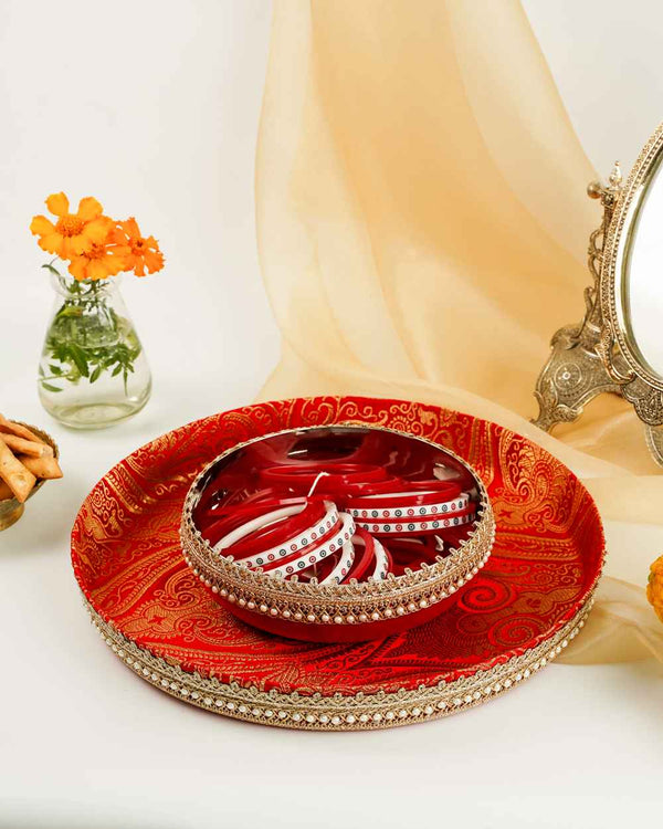 Sindoori Brocade Chura Bowl image 0