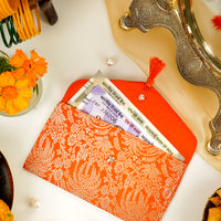 Sunehri Brocade Shagun Envelope - Image 2