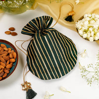 Baagh Silk & Gota Work Potli - Image 1