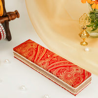 Sindoori Paisley Brocade Chain Box - Image 1
