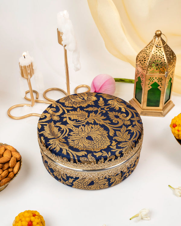 Chandni Brocade Ladoo Box Small image 1