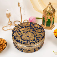 Chandni Brocade Ladoo Box Small - Image 2