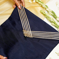 Chandni Silk, Grid Gota work, Trousseau Bag - Image 2