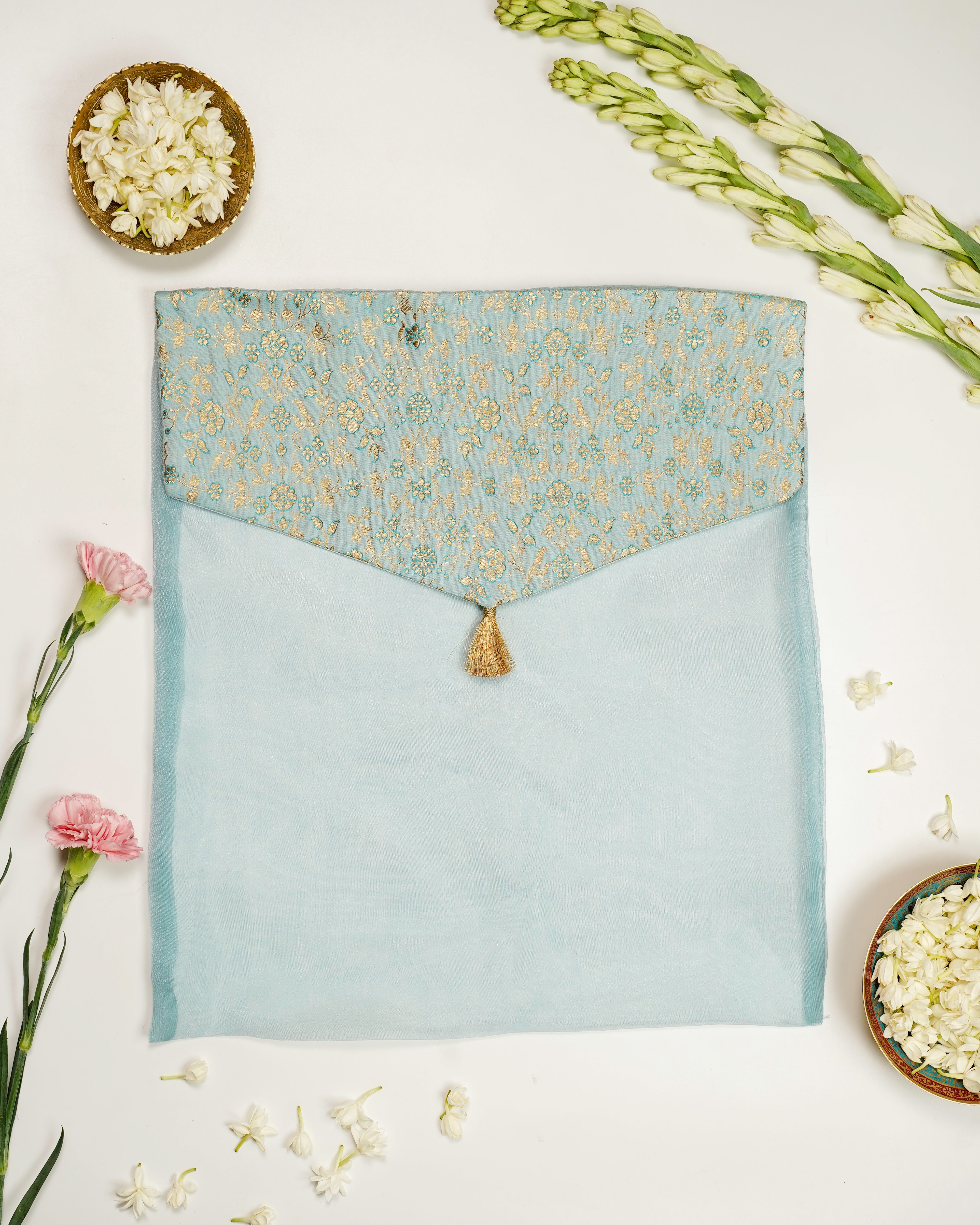 Seher Brocade Silk & Organza Trousseau Bag