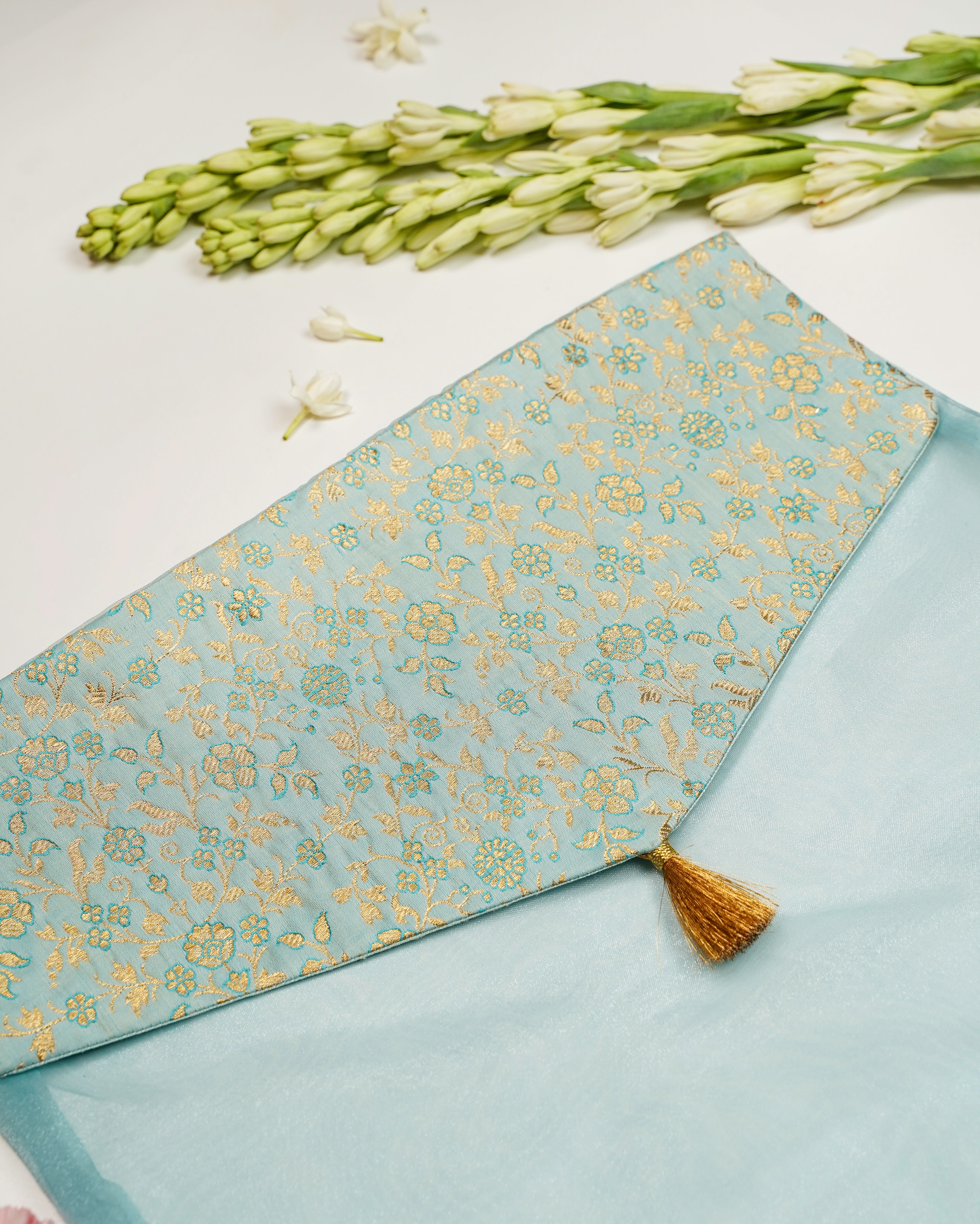 Seher Brocade Silk & Organza Trousseau Bag