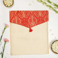 Sindoori Brocade Silk & Organza Trousseau Bag - Image 1