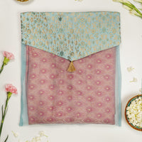 Seher Brocade Silk & Organza Trousseau Bag - Image 3