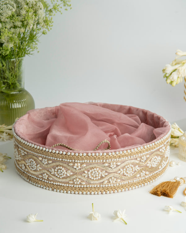 Saanjh Round Tissue Basket