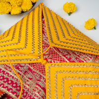Mehtaab Silk & Gota Trousseau Bag - Image 5