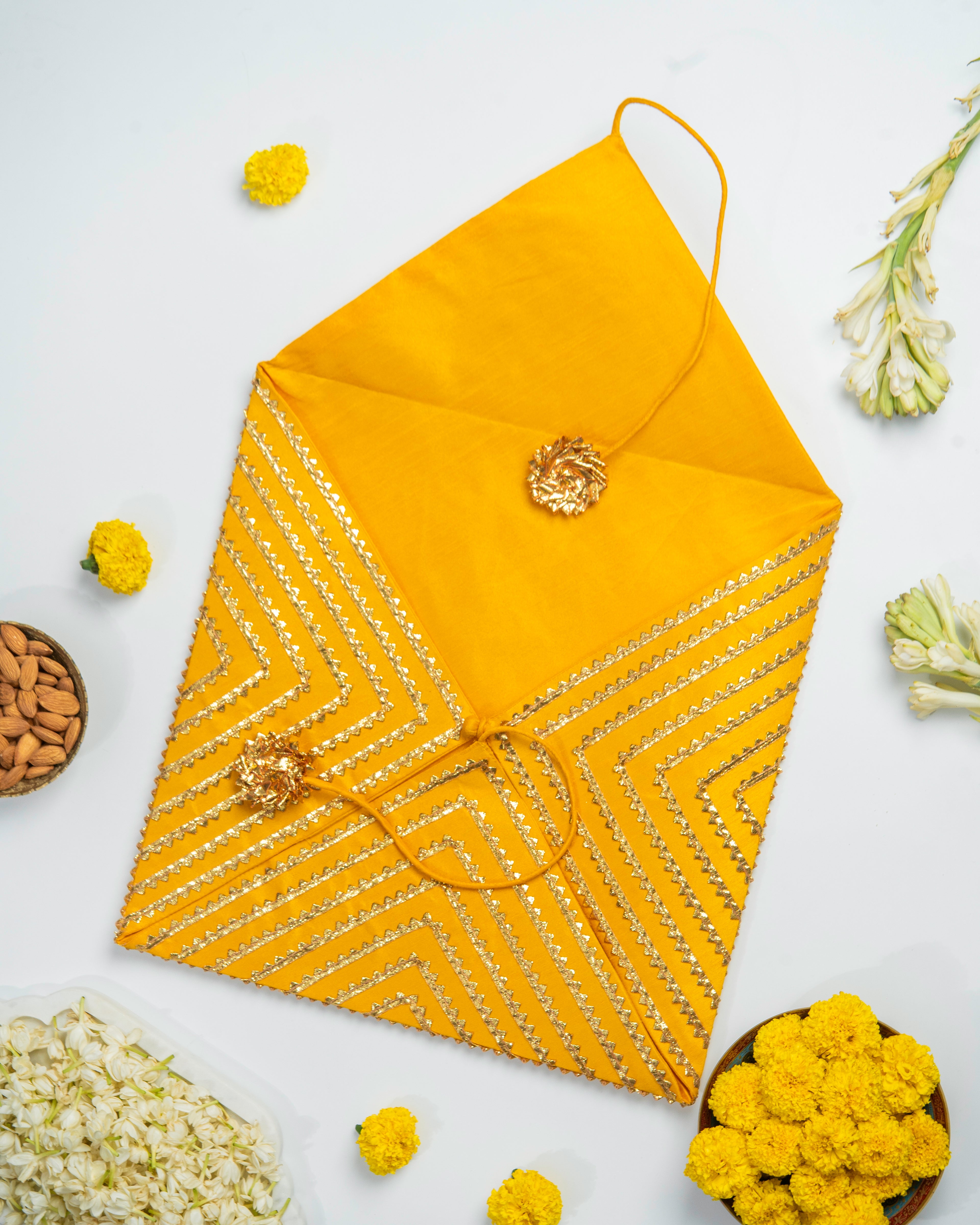 Mehtaab Silk & Gota Trousseau Bag