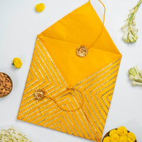 Mehtaab Silk & Gota Trousseau Bag - Image 2