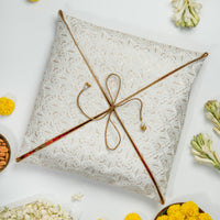 Shama Trousseau Gift Bag | Chikankari & Gold - Image 1