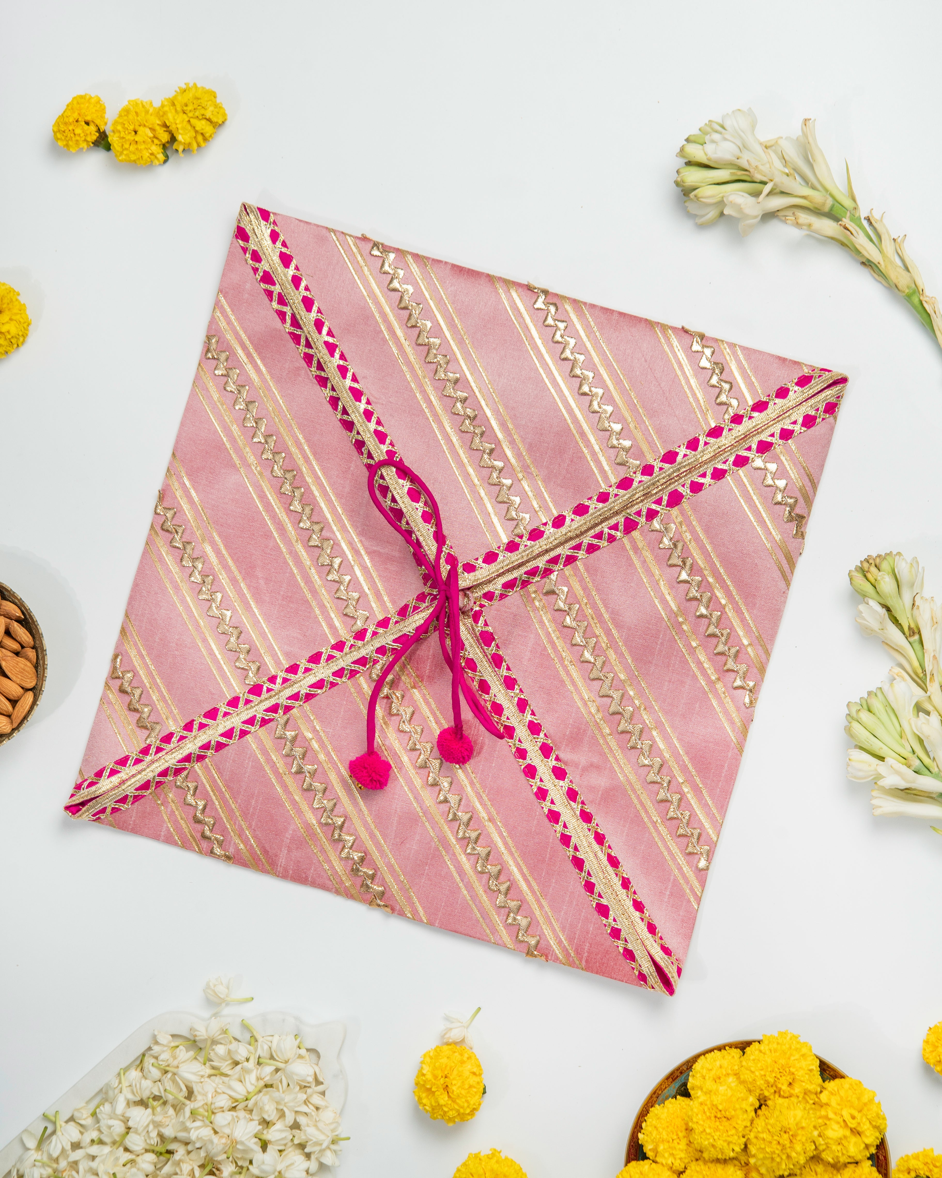Gulnaaz Silk & Gota Trousseau Gift Bag
