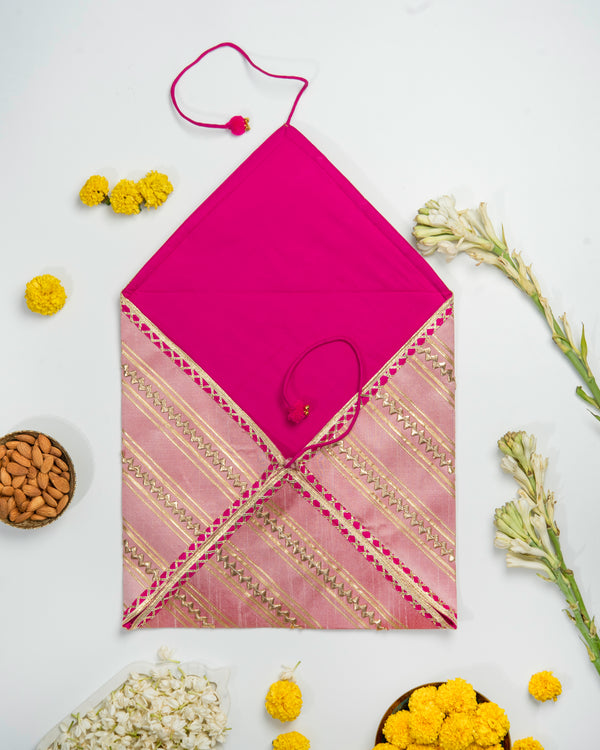 Gulnaaz Silk & Gota Trousseau Gift Bag