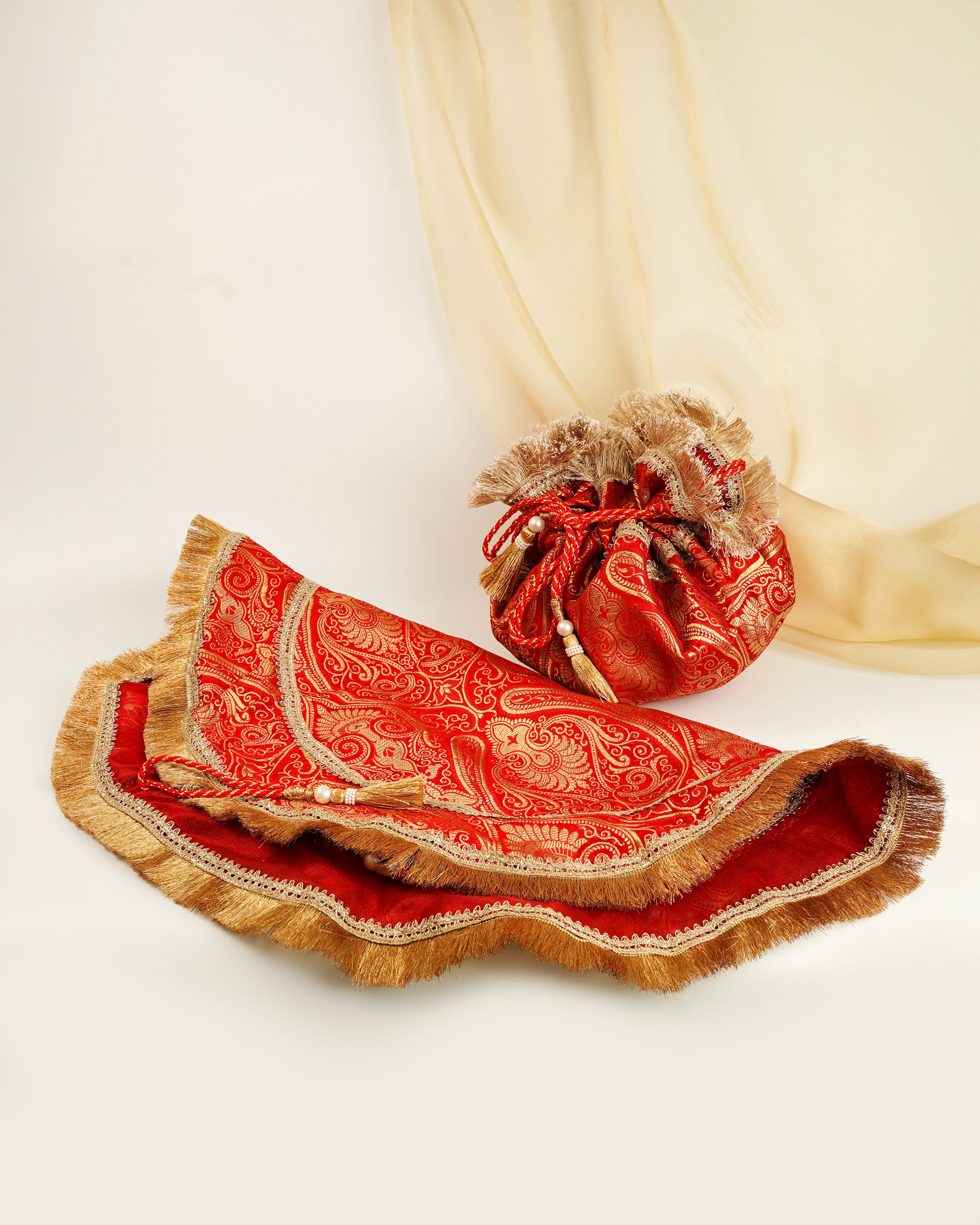 Sindoori Lap Cover - Pair of 2