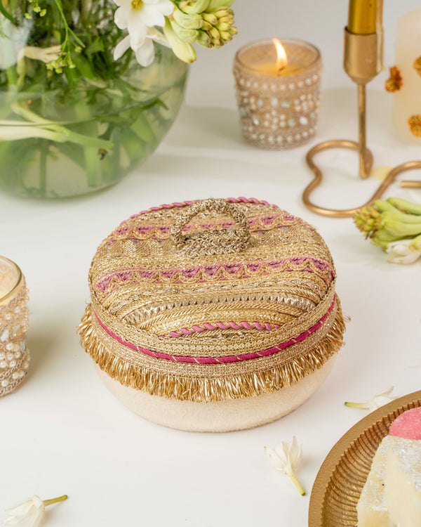 Zareen Pink Mini Ladoo Box