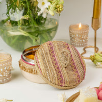 Zareen Pink Mini Ladoo Box - Image 2
