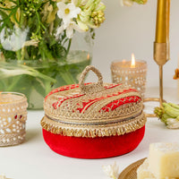 Zareen Red Mini Ladoo Box - Image 3