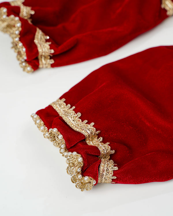 Red Velvet Chura Cover (Pair of 2)