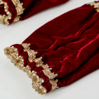 Maroon Velvet Chura Cover (Pair of 2) - Image 2