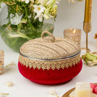 Zareen Red Large Ladoo Box - Image 2