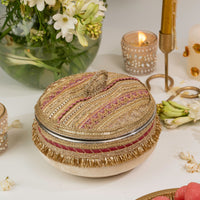 Zareen Pink Large Ladoo Box - Image 1