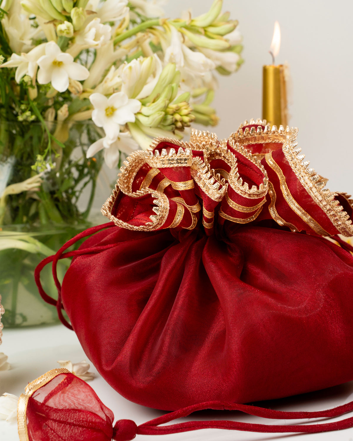 Saaj Gota Organza Potli