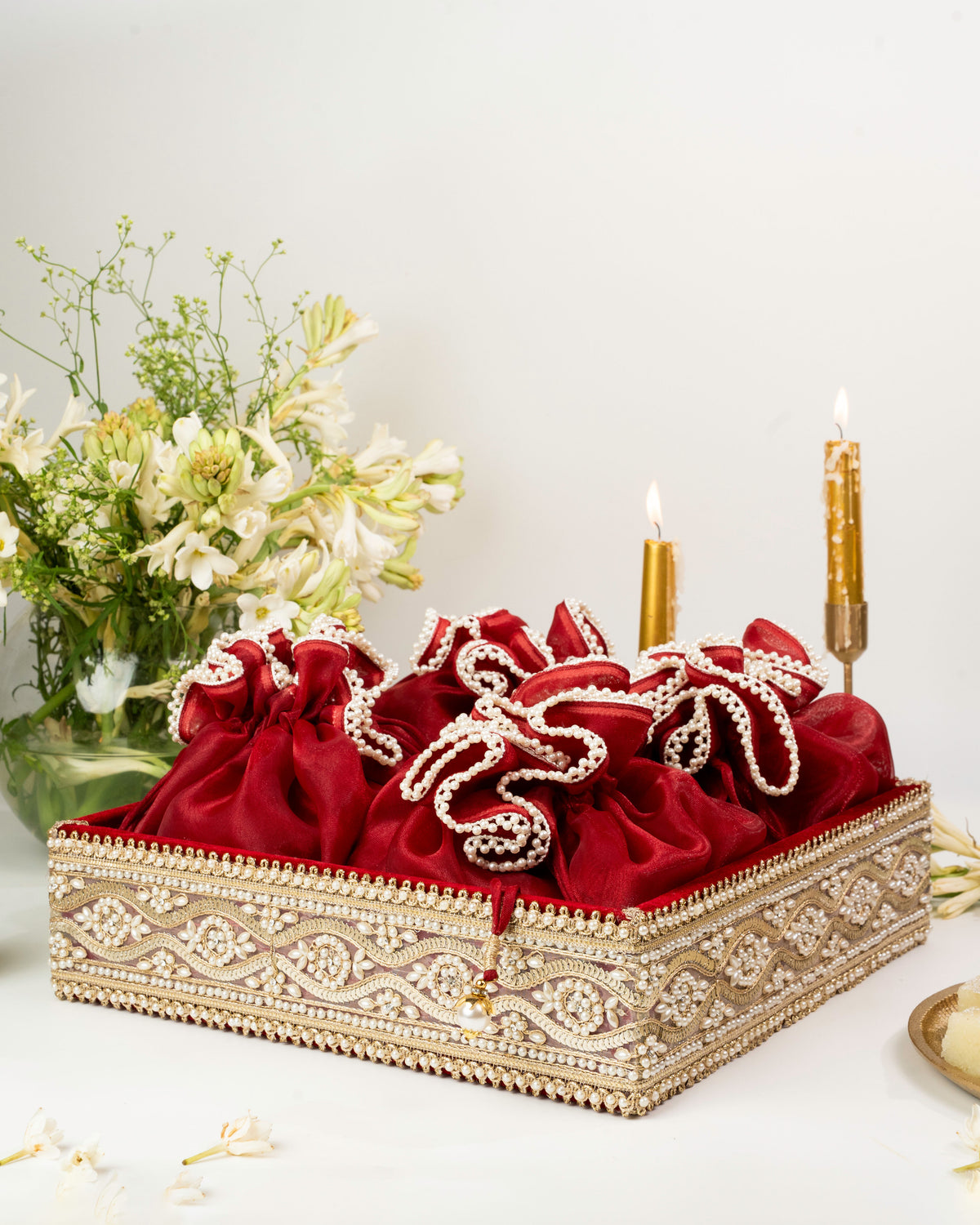Saanjh Red Potli Gift Set
