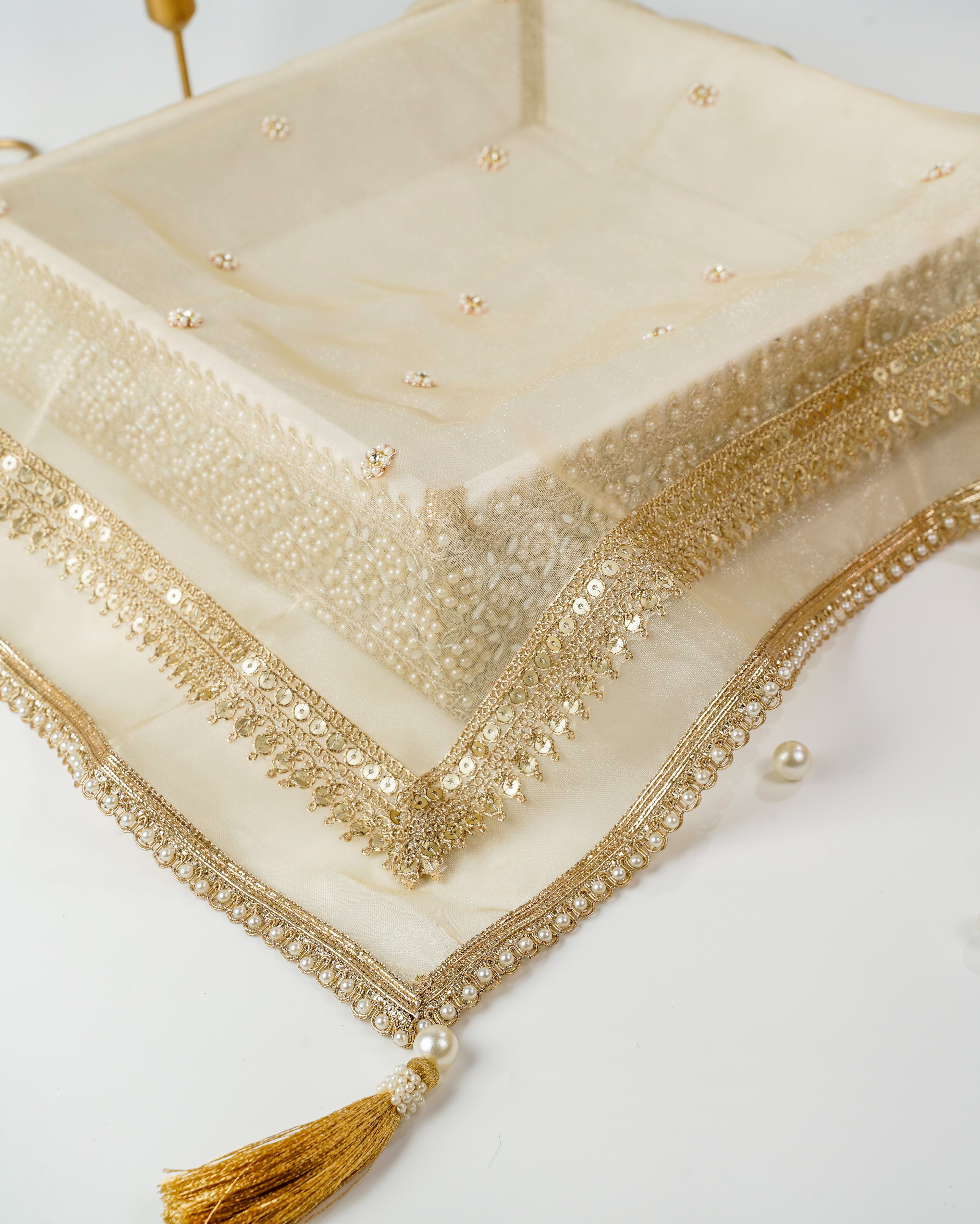 Ivory Mirror Work Tray (Small)