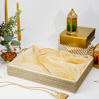 Ivory & Gold Tissue Basket - Image 3